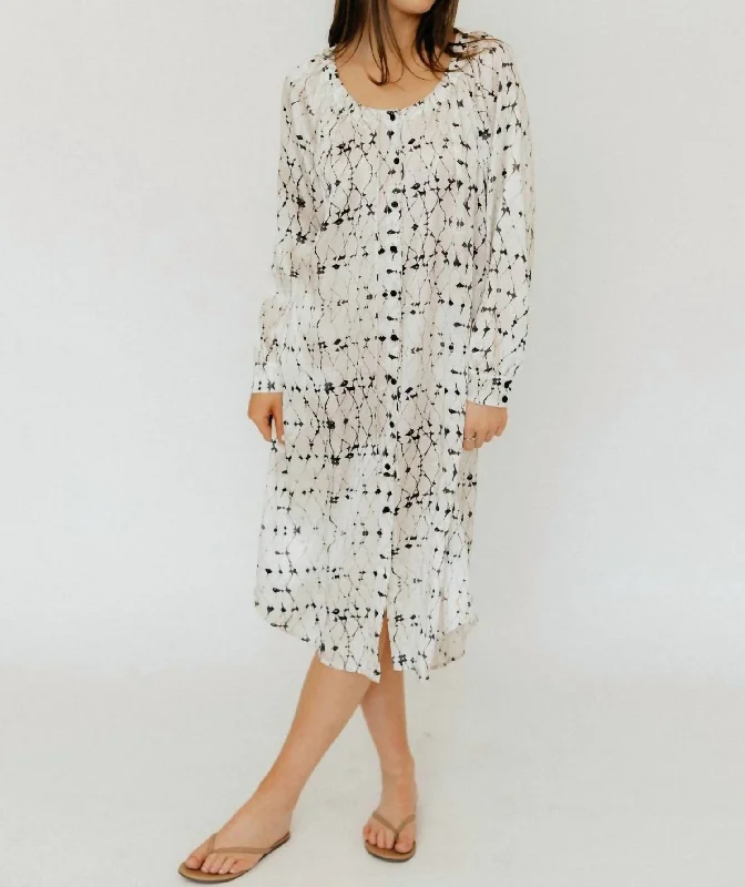 Limited-Time Offer Masai Midi Dress In Cream Chic Urban Fashion Look