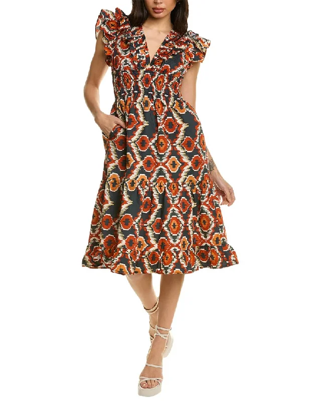 New In This Season OPT Viansa Midi Dress Vintage Charm