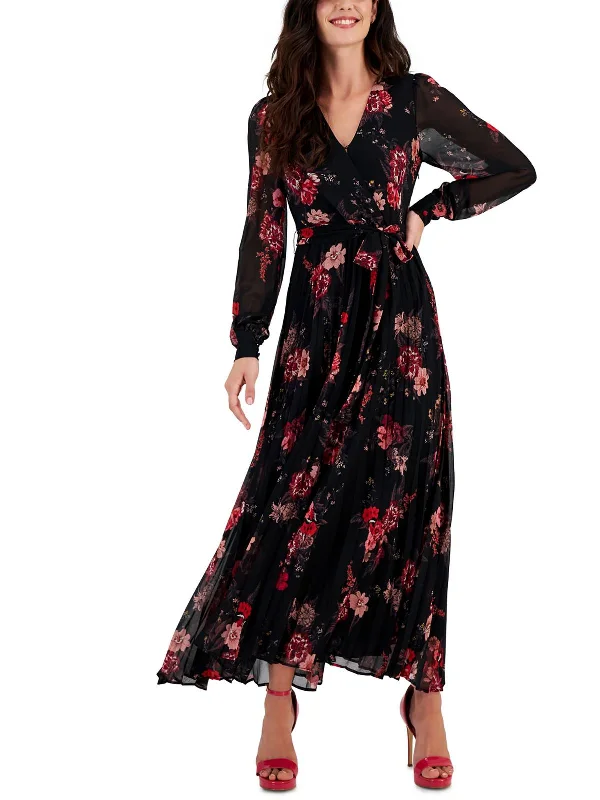 Timeless Elegance Sale Womens Pleated Long Maxi Dress Effortless Grace