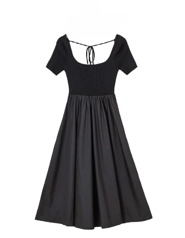 Latest Trends Reese Midi Dress In Black Vintage Charm