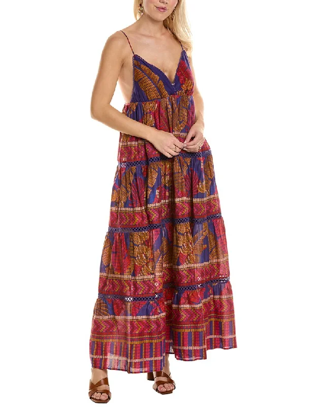 Popular Collection FARM Rio Tiered Maxi Dress Luxe Layering