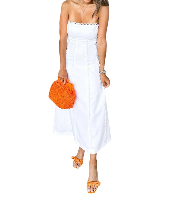 Get The Latest Trends Majorca Breeze Maxi Dress In Off White Elevated Style