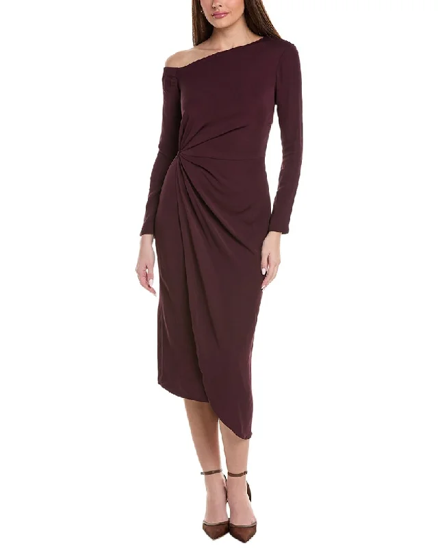 End Of Season Sale Reiss Nadia One-Shoulder Midi Dress Lightweight Fabric