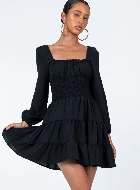 Budget Saver Devante Mini Dress Black Weekend Special