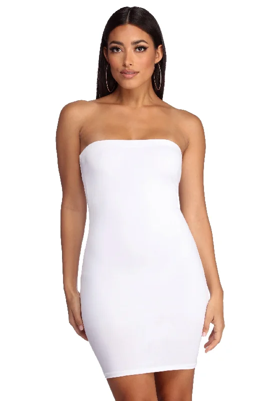 Fashion Essentials Back In Basics Mini Dress Graceful Movement