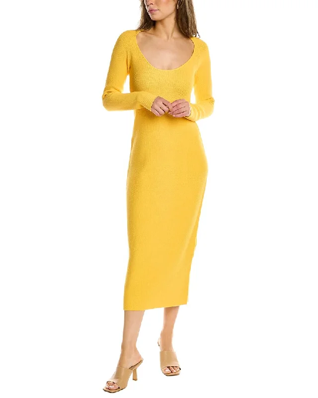 Limited Edition The Sei Textured Knit Midi Dress Vintage Retro Party Wear