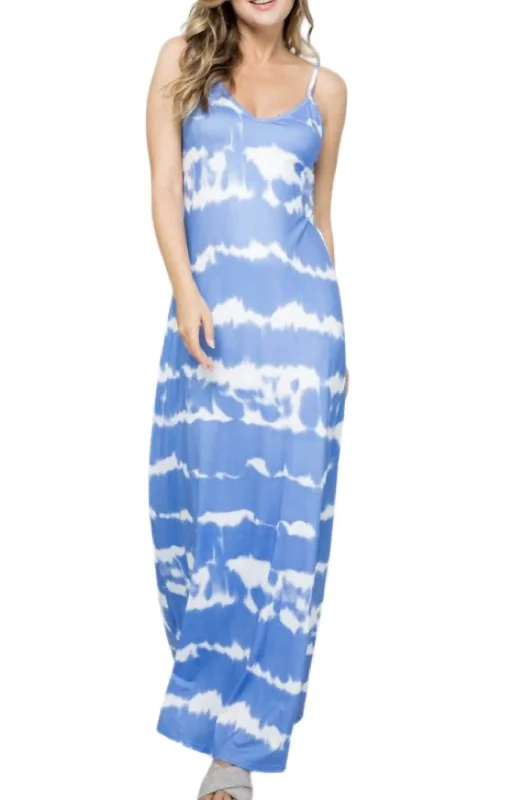 Fashion Sale Maxi Dress In Dark Blue Hollywood Glam Award - Show Style