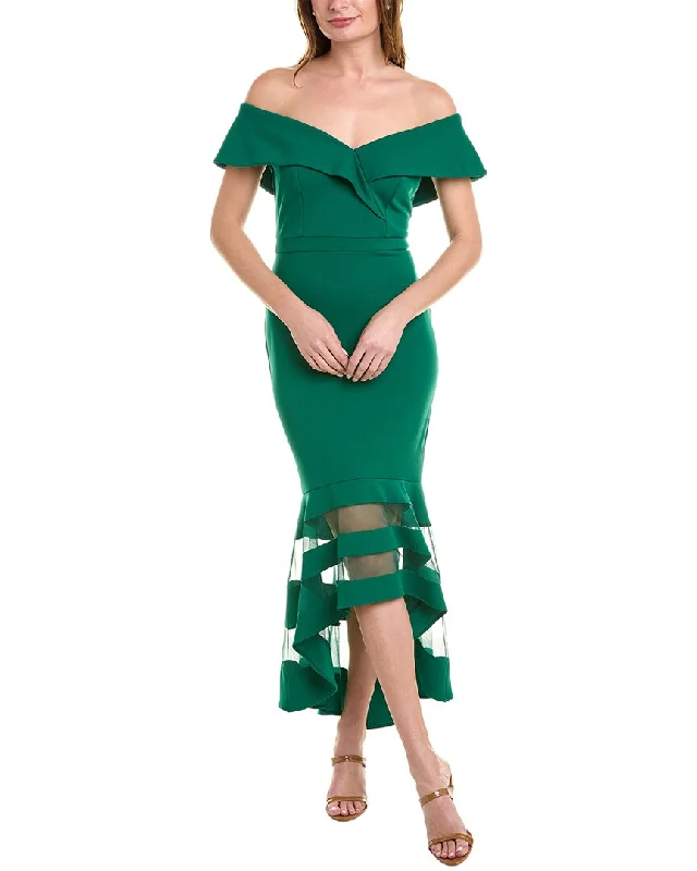 Sophisticated Style Offers Joseph Ribkoff Off-Shoulder Midi Dress Subtle Sophistication