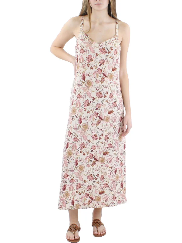 Fresh Styles, Fresh Deals Womens Jersey Floral Midi Dress Feminine Grace