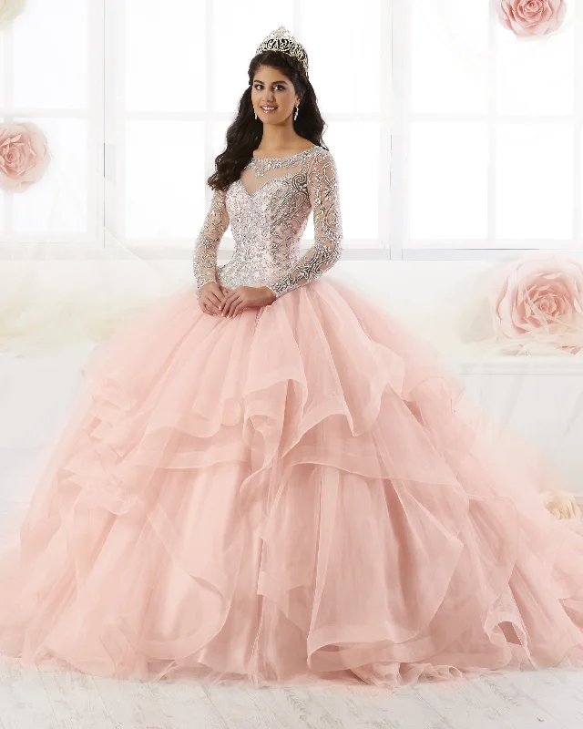 Unbeatable Prices Long Sleeve Quinceanera Dress by House of Wu 26904 Vintage Charm