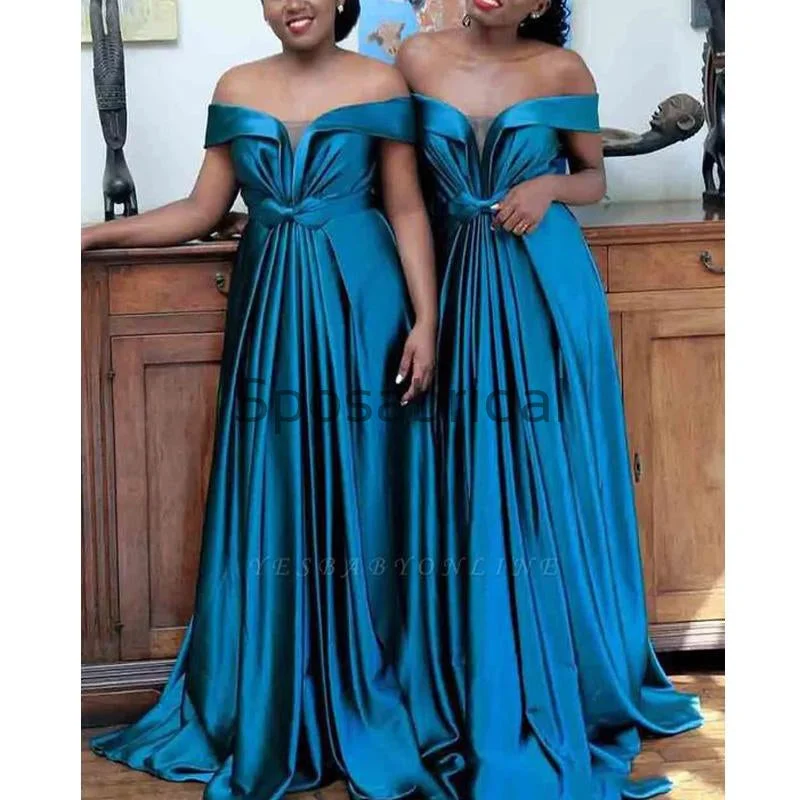 Chic Trends Unveiled Newest Unique Design A-line Off the Shoulder Bridesmaid Dresses WG703 Graceful Drape