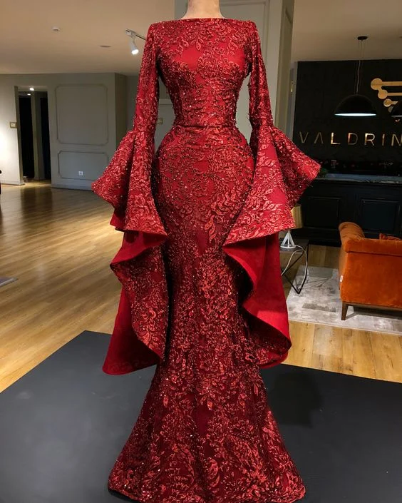 Chic Style, Always In Vogue Long Bell Sleeves Sheath Pageant Dress Special Occasion Dress Evening Gown Prom Evening Dresses   cg21163 Timeless Elegant