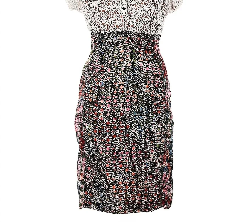 Special Offers Lace Bodice Floral Dress In Lace/floral Feminine Flow