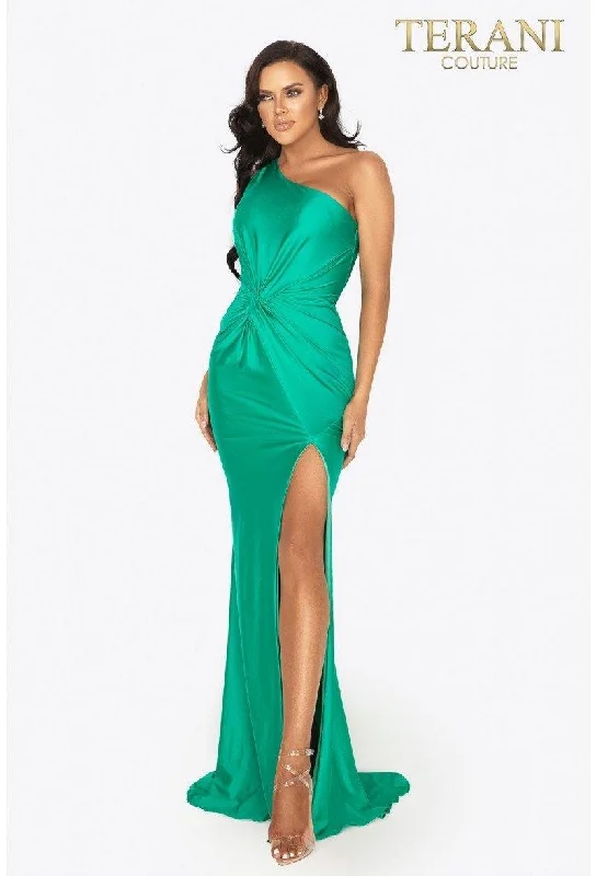 Discover Now Terani Couture 2011P1066 One Shoulder Long Prom Dress Sale Charming Silhouette