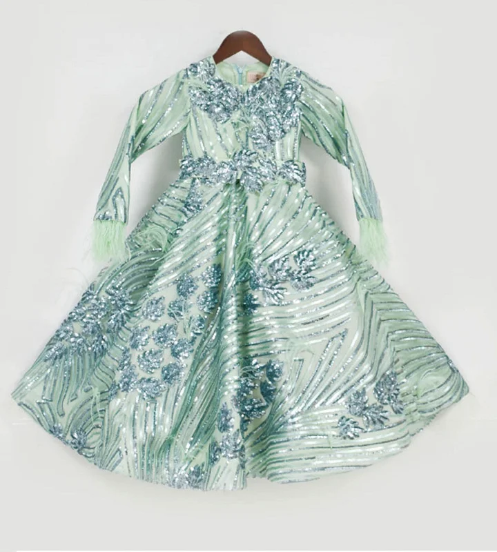 Classic Modern Offers Pre-Order: Green Sequence Gown Limited - Edition Drops