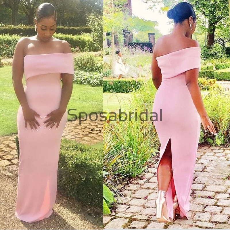 Hot Sale Charming Pink Mermaid Popular Long Bridesmaid Dresses WG875 Artful Design