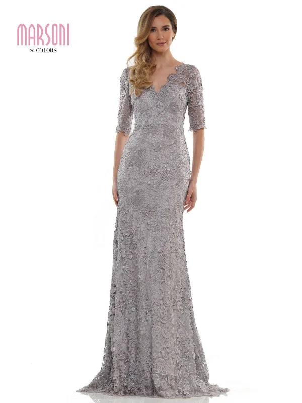 The Latest Trends Marsoni Long Mother of the Bride Lace Dress 1117 Cottagecore Rustic Charm Style