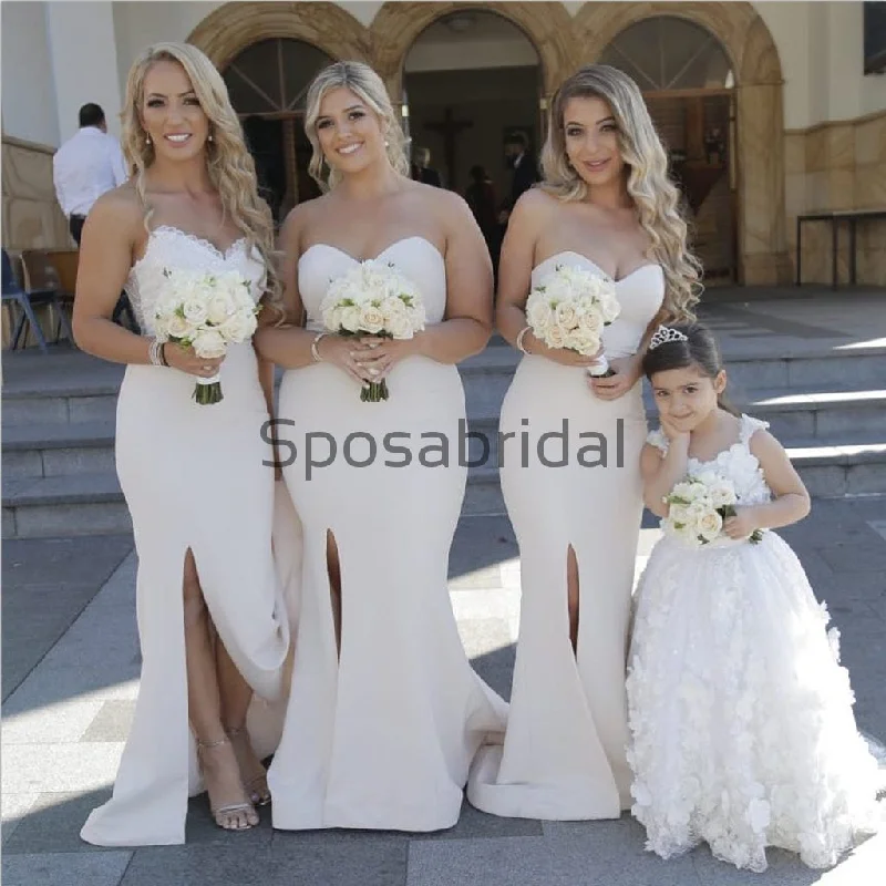 Crazy Discounts, Hurry Up Mermaid Sweetheart Simple Modest Bridesmaid Dresses WG772 Minimalist Elegant