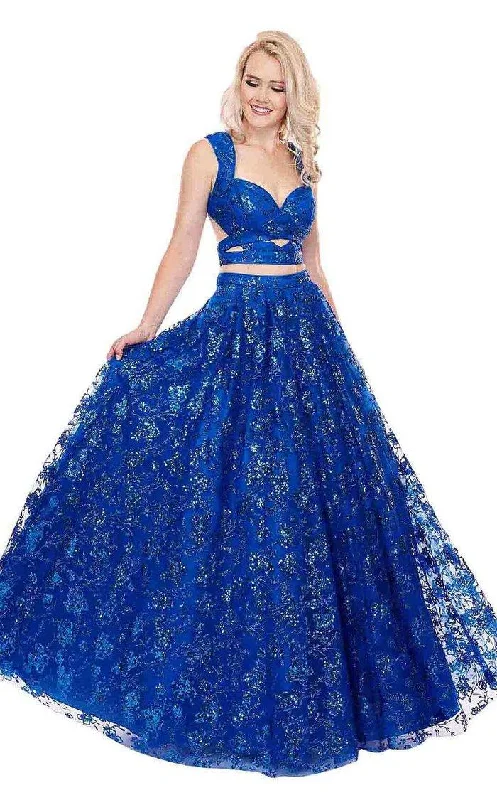 Fashionable Comfort Promotions Rachel Allan Long Ball Gown Prom 2 Piece Dress 6467 Bold Patterns