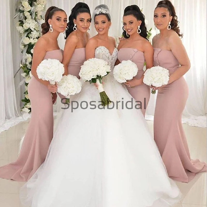 Crazy Price Slashing Mermaid Simple Elegant Cheap Bridesmaid Dresses WG771 Effortless Comfort