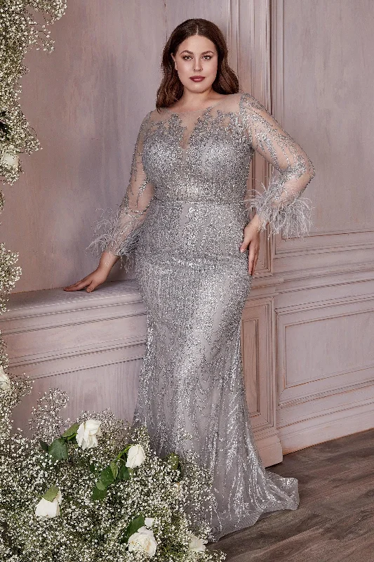 Best Sellers Cinderella Divine CB090C Plus Size Sexy Long Formal Prom Dress Seasonal Trend