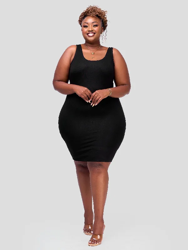 The Latest Trends Vivo Essentials Bodycon - Black Elegant Contour