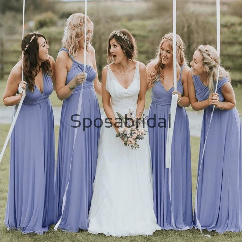 Seize Bargains Convertible Most Popular Long Elegant Formal Bridesmaid Dresses WG854 Luxe Layering