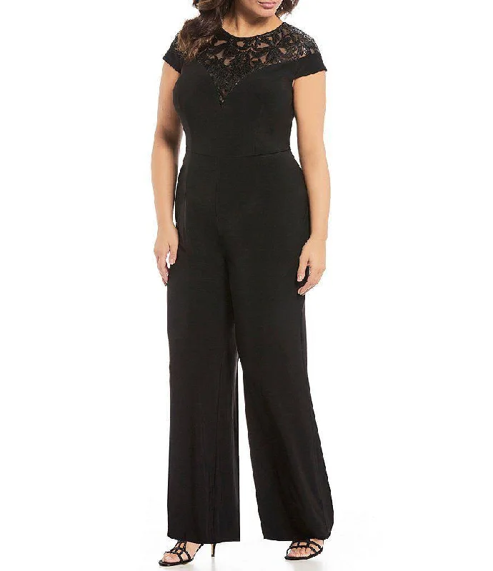 Chic Style, Always In Vogue Adrianna Papell AP1E204345 Plus Size Pansuit Sale Contemporary Chic