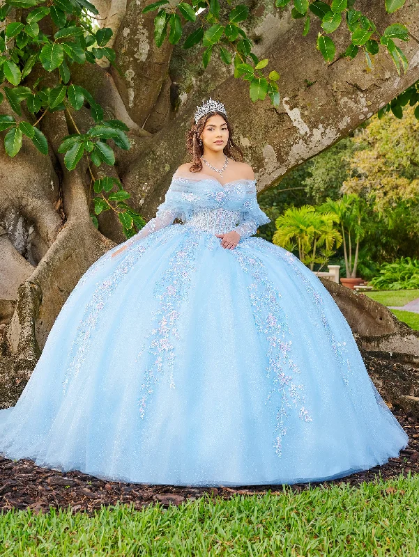 Seasonal Style Discounts Long Sleeve Quinceanera Dress by LizLuo Fiesta 56508 Save On Classic Elegant Styles