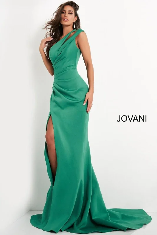 Seasonal Picks Jovani 04222 One Shoulder Long Mermaid Gown Luxe Layering